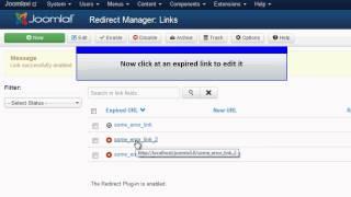 Joomla 3.0 - Redirect Manager
