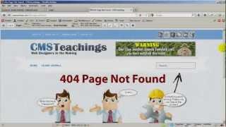 How to create a 404 Page Not Found in Joomla