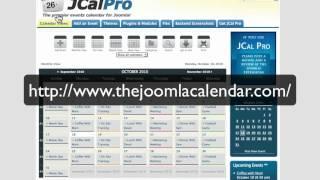 An Introduction to JCal Pro, the Joomla Calendar